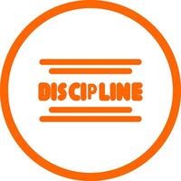 Discipline Creative Icon Design vector