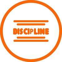 Discipline Creative Icon Design vector