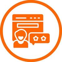 Review Creative Icon Design vector