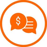 Business Dialog Creative Icon Design vector