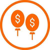 Balloon Payment Creative Icon Design vector