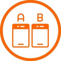 Ab Testing Creative Icon Design vector
