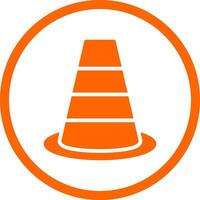 Traffic Cone Creative Icon Design vector