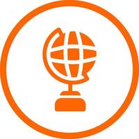 Globe Stand Creative Icon Design vector