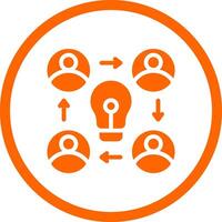 Collaboration Creative Icon Design vector