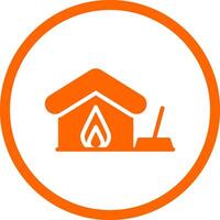 Fire Damage Cleaning Creative Icon Design vector