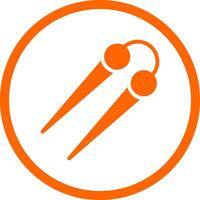 Knitting Needles Creative Icon Design vector