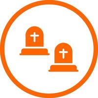 Cemetery Creative Icon Design vector