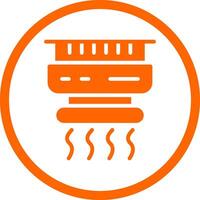 Smoke Detector Creative Icon Design vector