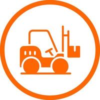 Forklift Creative Icon Design vector