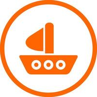 Boat Creative Icon Design vector