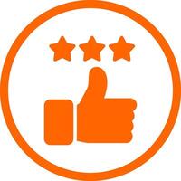 Thumbs Up Creative Icon Design vector