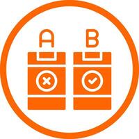 AB Testing Creative Icon Design vector