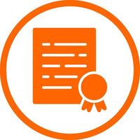 Certificate Creative Icon Design vector