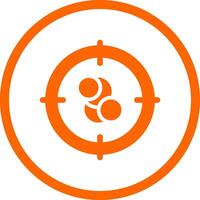 Cancer Target Creative Icon Design vector