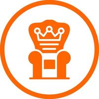 Throne Creative Icon Design vector