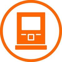 Atm Machine Creative Icon Design vector