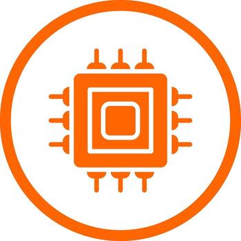 Processor Creative Icon Design vector
