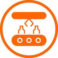 Conveyor Belt Creative Icon Design vector