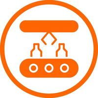 Conveyor Belt Creative Icon Design vector