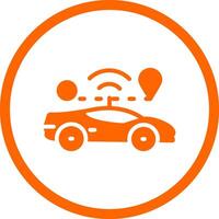 Self Driving Creative Icon Design vector