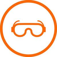 Lab Goggles Creative Icon Design vector