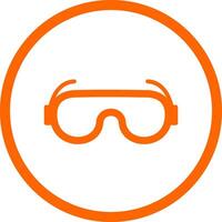 Lab Goggles Creative Icon Design vector