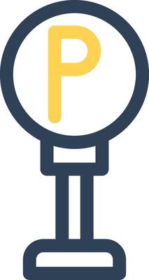 Parking Sign Creative Icon Design