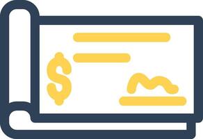 Cheque Creative Icon Design vector