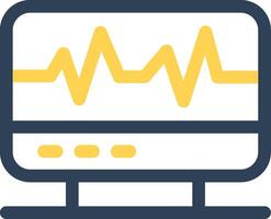 electrocardiograma creativo icono diseño vector