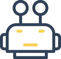 Robot Face Creative Icon Design vector