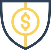 Shield Money Creative Icon Design vector