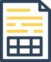 Spreadsheet Creative Icon Design vector