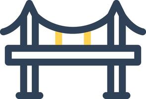 Bridge Creative Icon Design vector