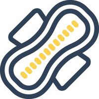 Sanitary Napkin Creative Icon Design vector