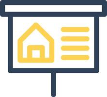 Property Presentation Creative Icon Design vector