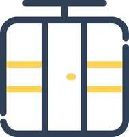 Cable Car Creative Icon Design vector