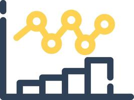 Bar Chart Creative Icon Design vector