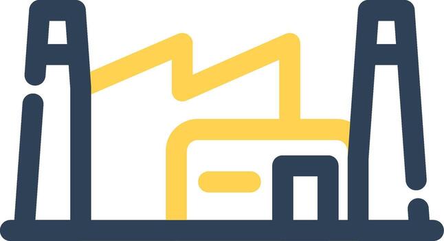 diseño de icono creativo de fábrica vector