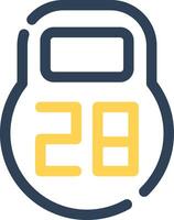 Kettlebell Creative Icon Design vector