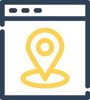 Web Location Creative Icon Design vector