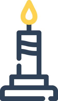 Candle Creative Icon Design