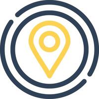 Location Pin Creative Icon Design vector