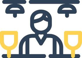 Bar Counter Creative Icon Design vector