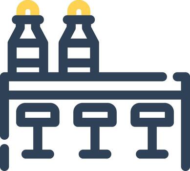 diseño de icono creativo de mesa vector