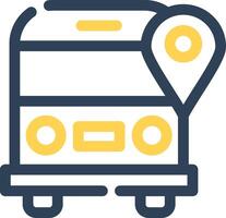 diseño de icono creativo de autobús escolar vector