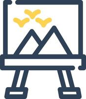 Canvas Creative Icon Design vector