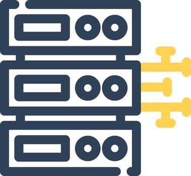 diseño de icono creativo de base de datos vector