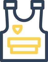 Police Vest Creative Icon Design vector