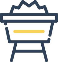 Mine Cart Creative Icon Design vector